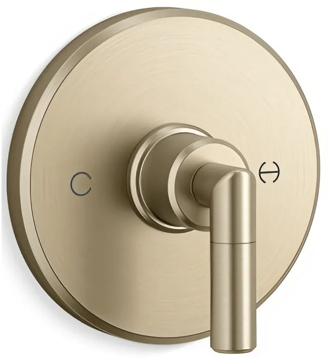 Mặt nạ điều chỉnh nhiệt độ sen tắm Chrome Kallista P24925-LV-CP