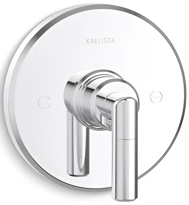 Mặt nạ điều chỉnh nhiệt độ sen tắm Chrome Kallista P24925-LV-CP