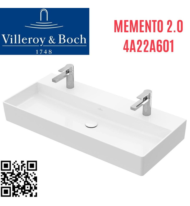 Chậu rửa lavabo Đức Villeroy-boch Memento 2.0 4A22A601