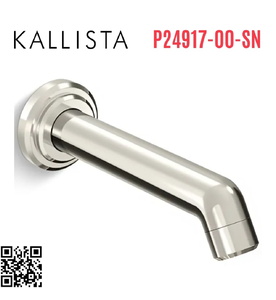 Vòi xả bồn tắm gắn tường Nickel Kallista P24917-00-SN