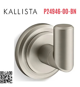 Móc treo tường đơn màu Nickel Kallista P24946-00-BN