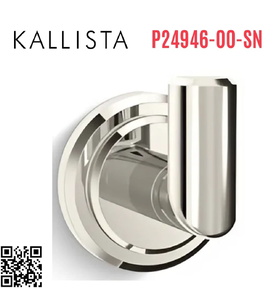 Móc treo tường đơn màu Nickel Kallista P24946-00-SN