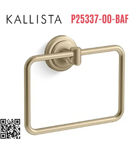 Vòng treo khăn màu vàng Kallista P25337-00-BAF