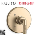 Mặt nạ điều khiển đơn sen tắm âm tường vàng Kallista P24918-LV-BAF