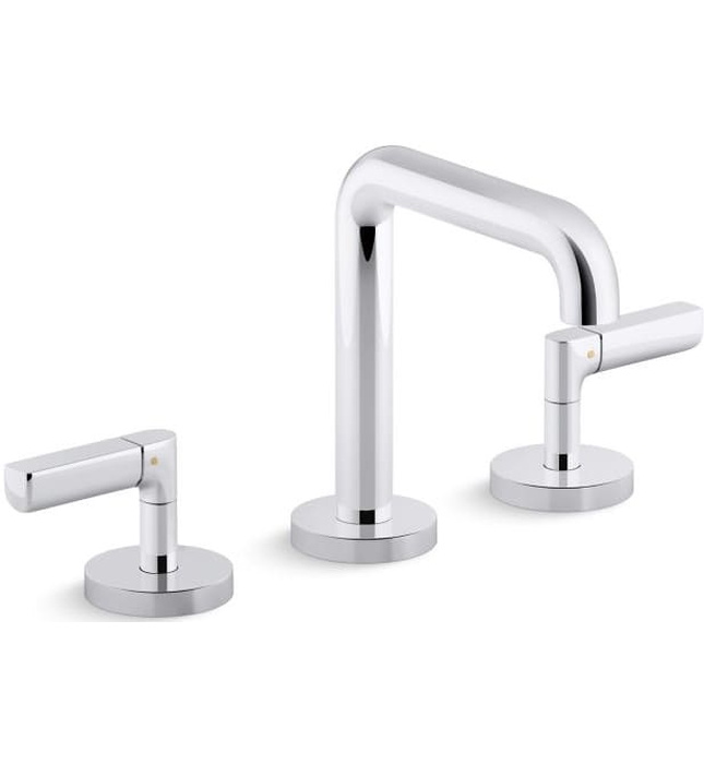 Vòi chậu rửa mặt 3 chân cổ cao Nickel Kallista P23325-LV-SN