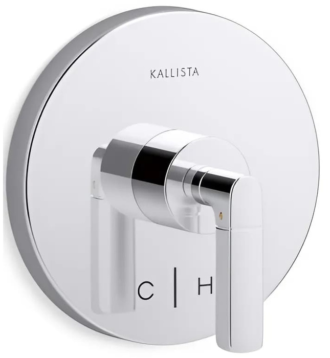 Mặt nạ điều chỉnh nhiệt độ sen tắm Chrome Kallista P23329-LV-CP