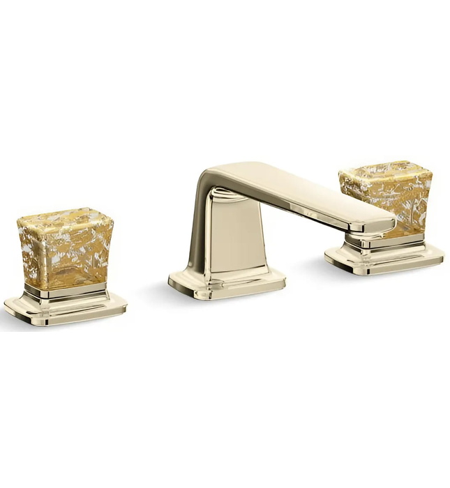 Vòi chậu rửa mặt 3 chân cổ thấp Nickel Kallista P24705-GF-SN