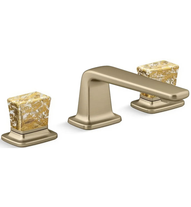 Vòi chậu rửa mặt 3 chân cổ thấp Nickel Kallista P24705-GF-SN