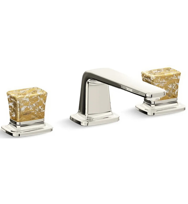 Vòi chậu rửa mặt 3 chân cổ thấp Nickel Kallista P24705-GF-BN