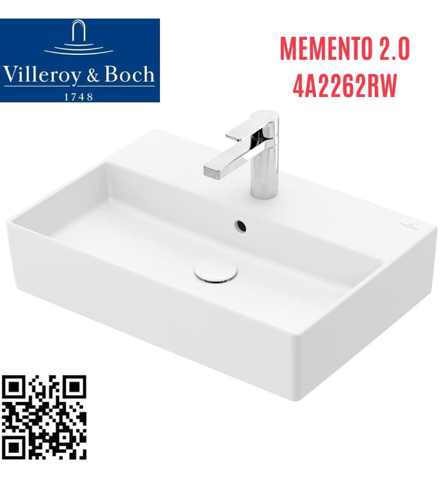 Chậu rửa lavabo Đức Villeroy-boch Memento 2.0 4A2262RW