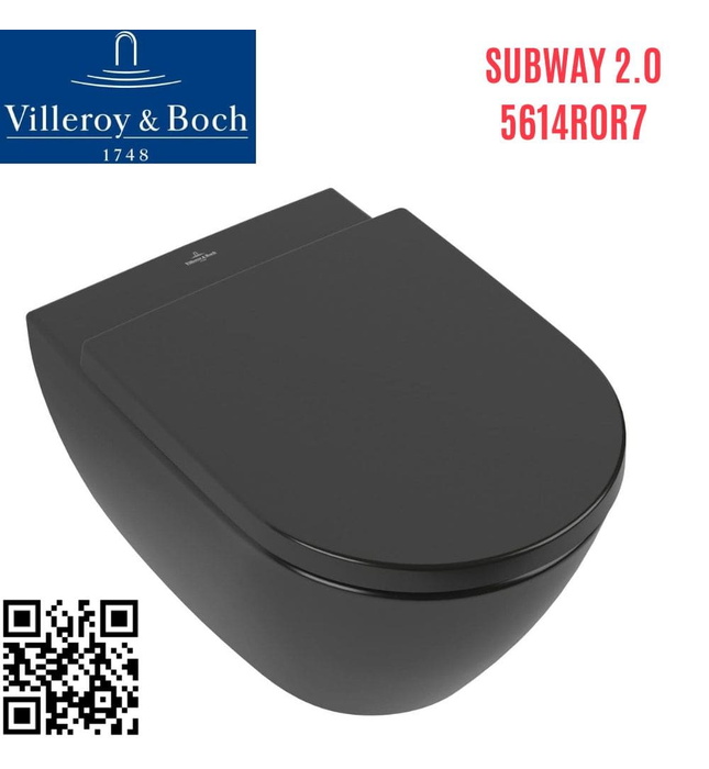 Bồn cầu treo tường Đức Villeroy-Boch Subway 2.0 5614R0R7