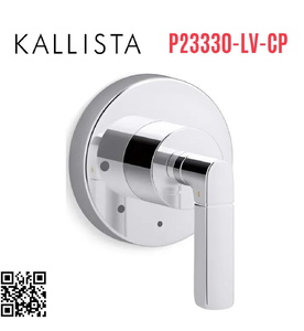 Mặt nạ điều chỉnh âm lượng sen tắm Chrome Kallista P23330-LV-CP