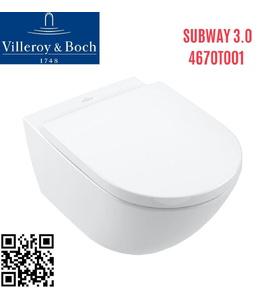 Bồn cầu treo tường Đức Villeroy-Boch Subway 3.0 4670T001 