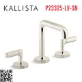 Vòi chậu rửa mặt 3 chân cổ cao Nickel Kallista P23325-LV-SN