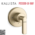 Mặt nạ điều chỉnh âm lượng sen tắm vàng Kallista P23330-LV-BAF