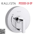 Mặt nạ điều khiển đơn và chuyển hướng Chrome Kallista P23333-LV-CP