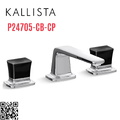 Vòi chậu rửa mặt 3 chân cổ thấp Chrome Kallista P24705-CB-CP