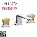 Vòi chậu rửa mặt 3 chân cổ thấp Chrome Kallista P24705-GF-CP