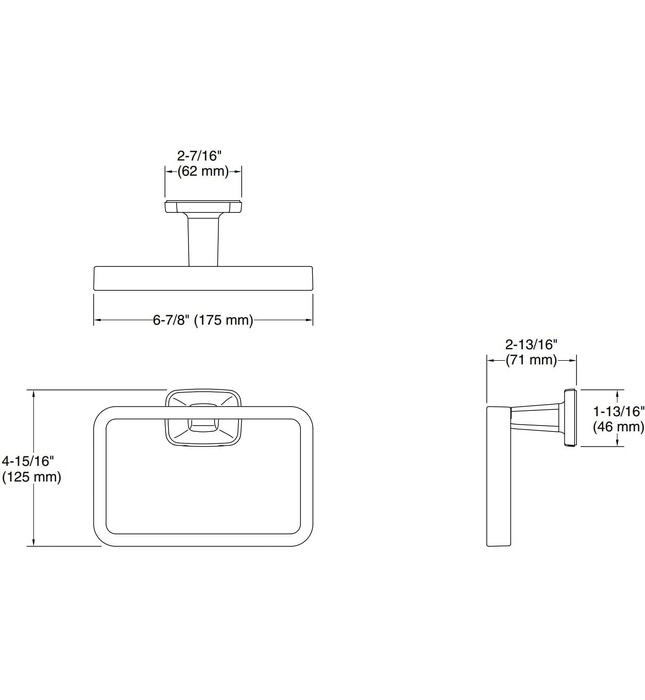 Vòng treo khăn màu vàng Kallista P24669-00-AF