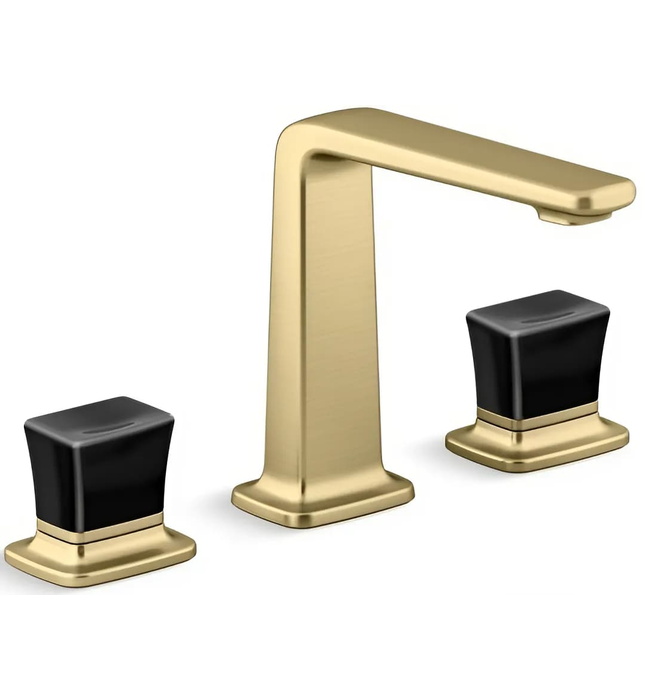 Vòi chậu rửa mặt 3 chân cổ cao Nickel Kallista P29383-CB-SN