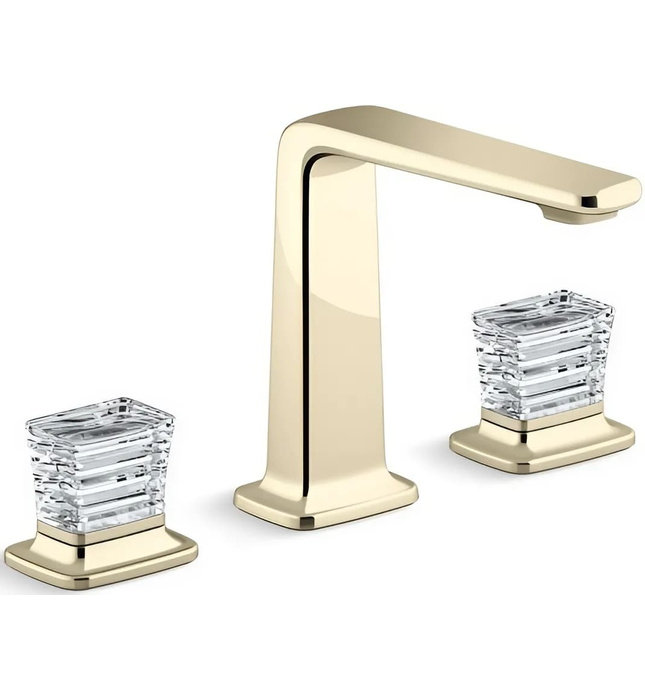 Vòi chậu rửa mặt 3 chân cổ cao Nickel Kallista P29383-CC-SN