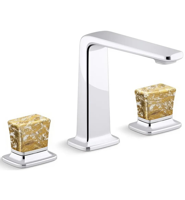 Vòi chậu rửa mặt 3 chân cổ cao Nickel Kallista P29383-GF-BN