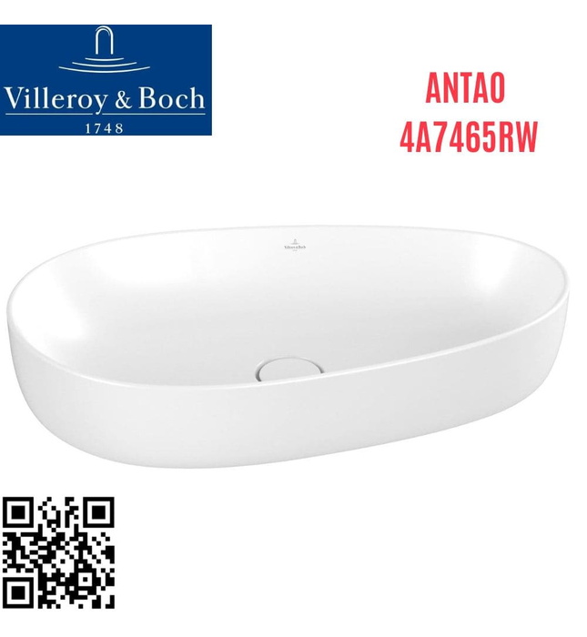 Chậu rửa lavabo dương bàn Đức Villeroy-boch Antao 4A7465RW