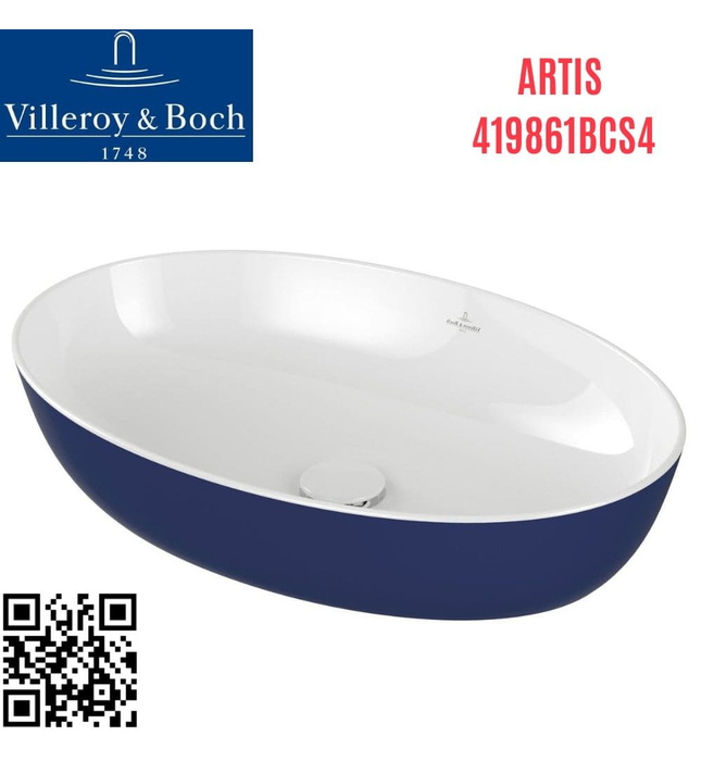 Chậu rửa lavabo dương bàn Đức Villeroy-boch Artis 419861BCS4