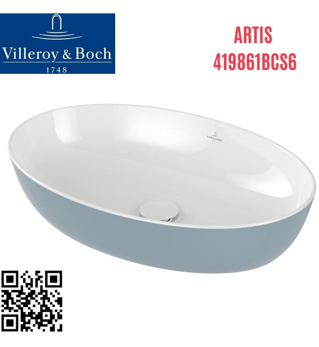 Chậu rửa lavabo dương bàn Đức Villeroy-boch Artis 419861BCS6