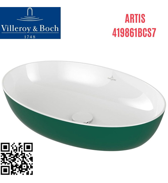 Chậu rửa lavabo dương bàn Đức Villeroy-boch Artis 419861BCS7