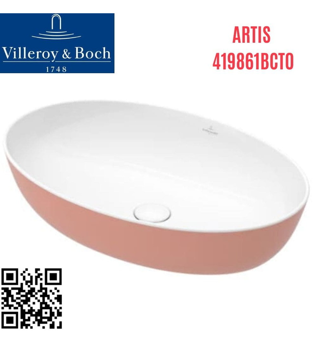 Chậu rửa lavabo dương bàn Đức Villeroy-boch Artis 419861BCT0