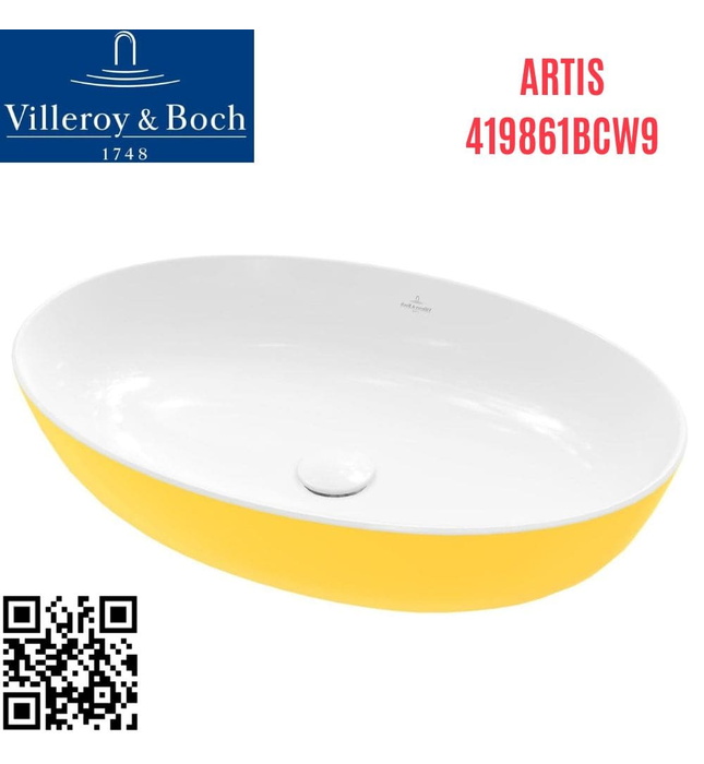 Chậu rửa lavabo dương bàn Đức Villeroy-boch Artis 419861BCW9