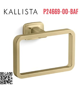 Vòng treo khăn màu vàng Kallista P24669-00-BAF