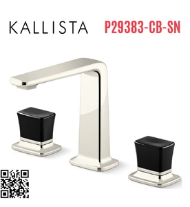Vòi chậu rửa mặt 3 chân cổ cao Nickel Kallista P29383-CB-SN