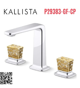 Vòi chậu rửa mặt 3 chân cổ cao Chrome Kallista P29383-GF-CP