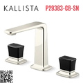 Vòi chậu rửa mặt 3 chân cổ cao Nickel Kallista P29383-CB-SN