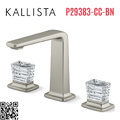 Vòi chậu rửa mặt 3 chân cổ cao Nickel Kallista P29383-CC-BN