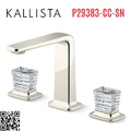 Vòi chậu rửa mặt 3 chân cổ cao Nickel Kallista P29383-CC-SN