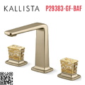 Vòi chậu rửa mặt 3 chân cổ cao vàng Kallista P29383-GF-BAF