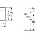 Chậu rửa lavabo Đức Villeroy-boch Avento 41586001
