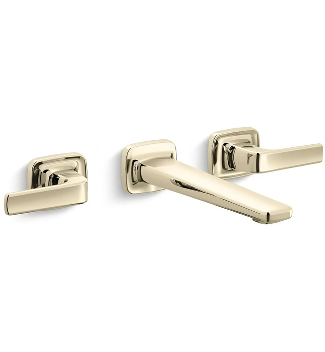 Vòi chậu rửa mặt 3 chân âm tường Nickel Kallista P24702-LV-SN