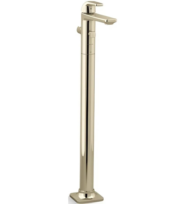 Vòi bồn tắm gắn sàn 1 lỗ nóng lạnh vàng Kallista P24713-00-AF