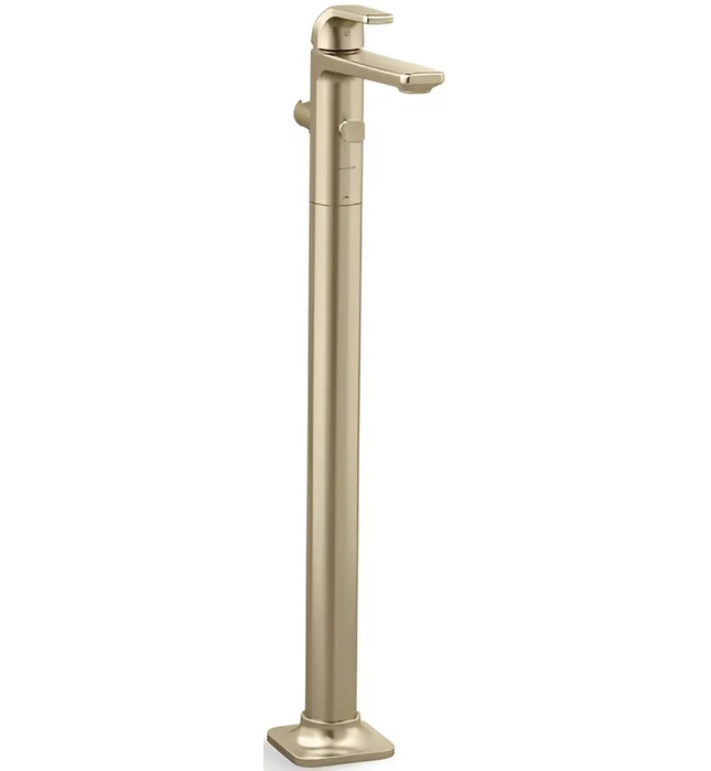 Vòi bồn tắm gắn sàn 1 lỗ nóng lạnh Nickel Kallista P24713-00-SN