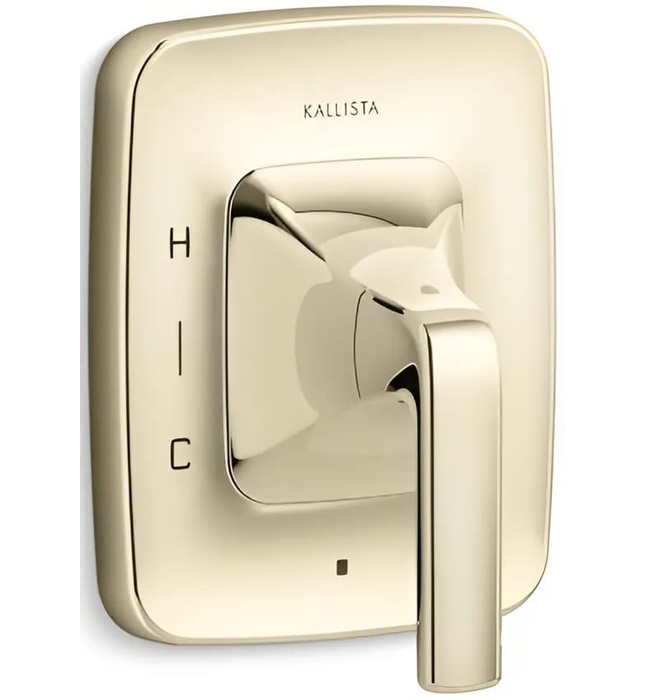 Mặt nạ điều khiển đơn sen tắm âm tường Chrome Kallista P24715-LV-CP