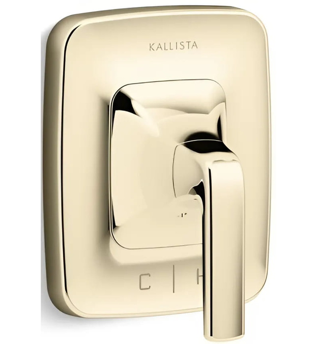 Mặt nạ điều chỉnh nhiệt độ sen tắm vàng Kallista P24722-LV-BAF