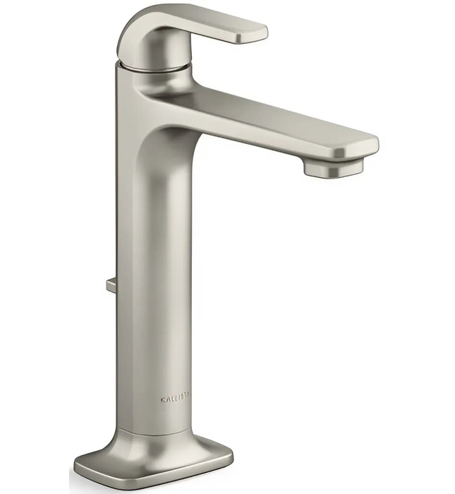 Vòi chậu rửa mặt 1 lỗ thân cao Nickel Kallista P26624-00-BN