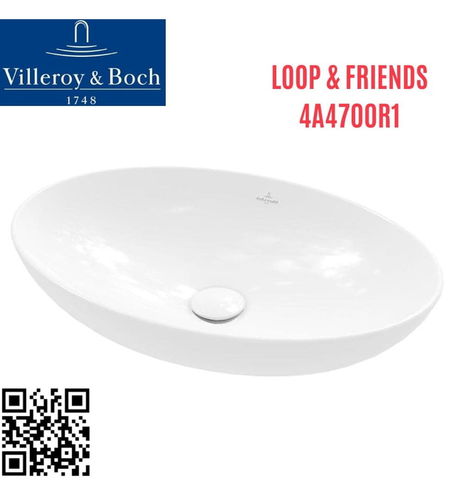 Chậu rửa lavabo dương bàn Đức Villeroy-boch Loop & Friends 4A4700R1