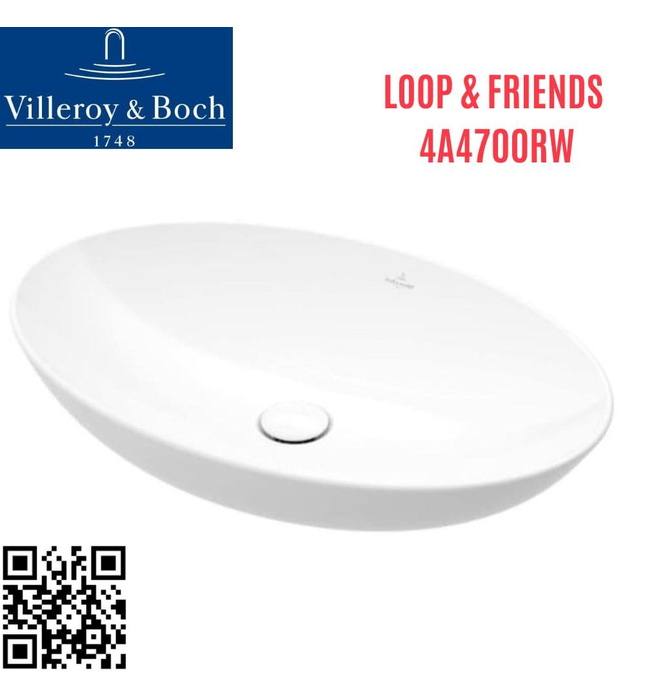 Chậu rửa lavabo dương bàn Đức Villeroy-boch Loop & Friends 4A4700RW