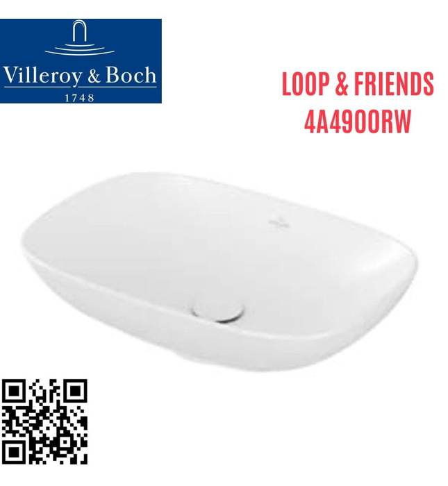 Chậu rửa lavabo dương bàn Đức Villeroy-boch Loop & Friends 4A4900RW