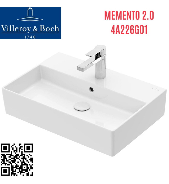 Chậu rửa lavabo Đức Villeroy-boch Memento 2.0 4A226G01